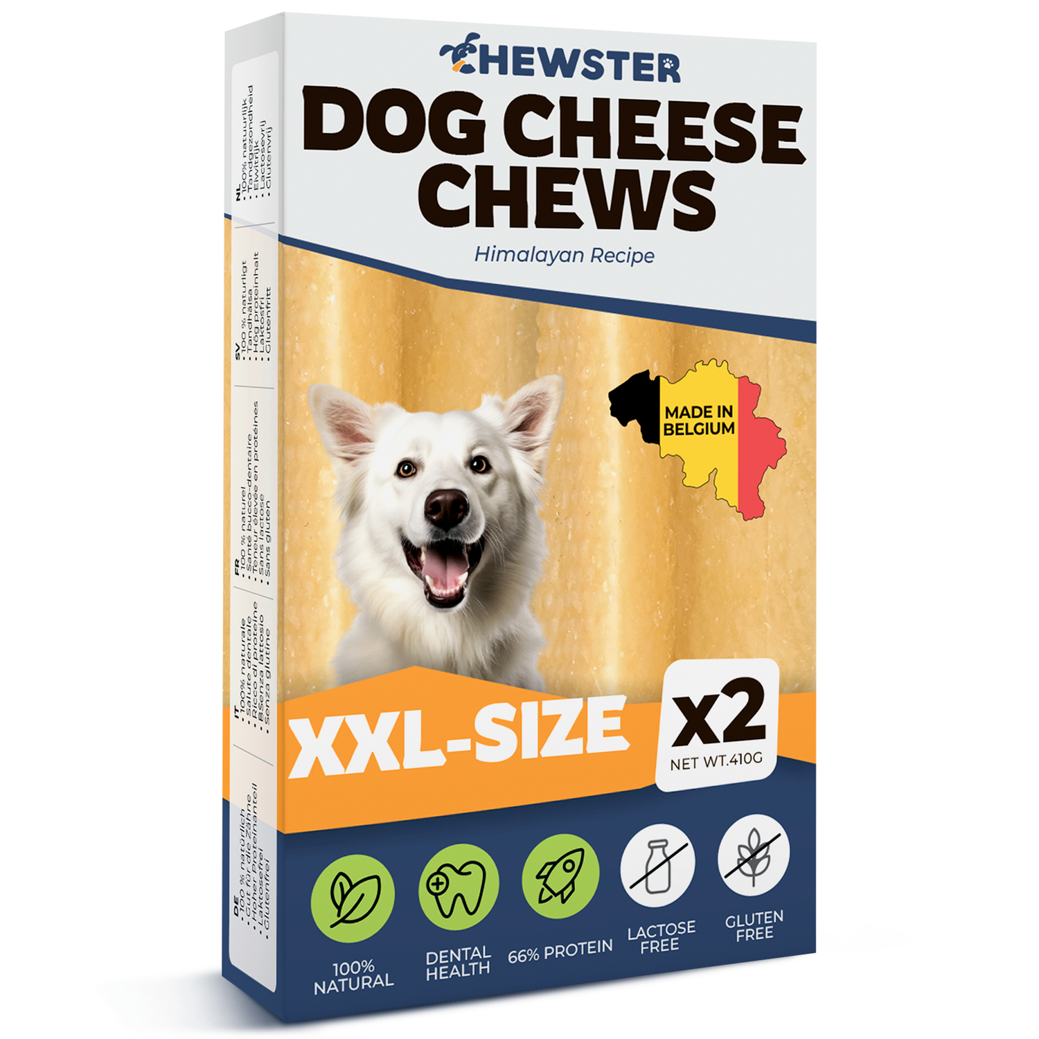 CHEWSTER Natural Cheese Chews For Dogs XXL size