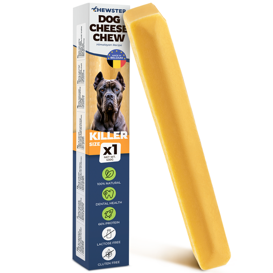CHEWSTER Natural Cheese Chews For Dogs Killer size