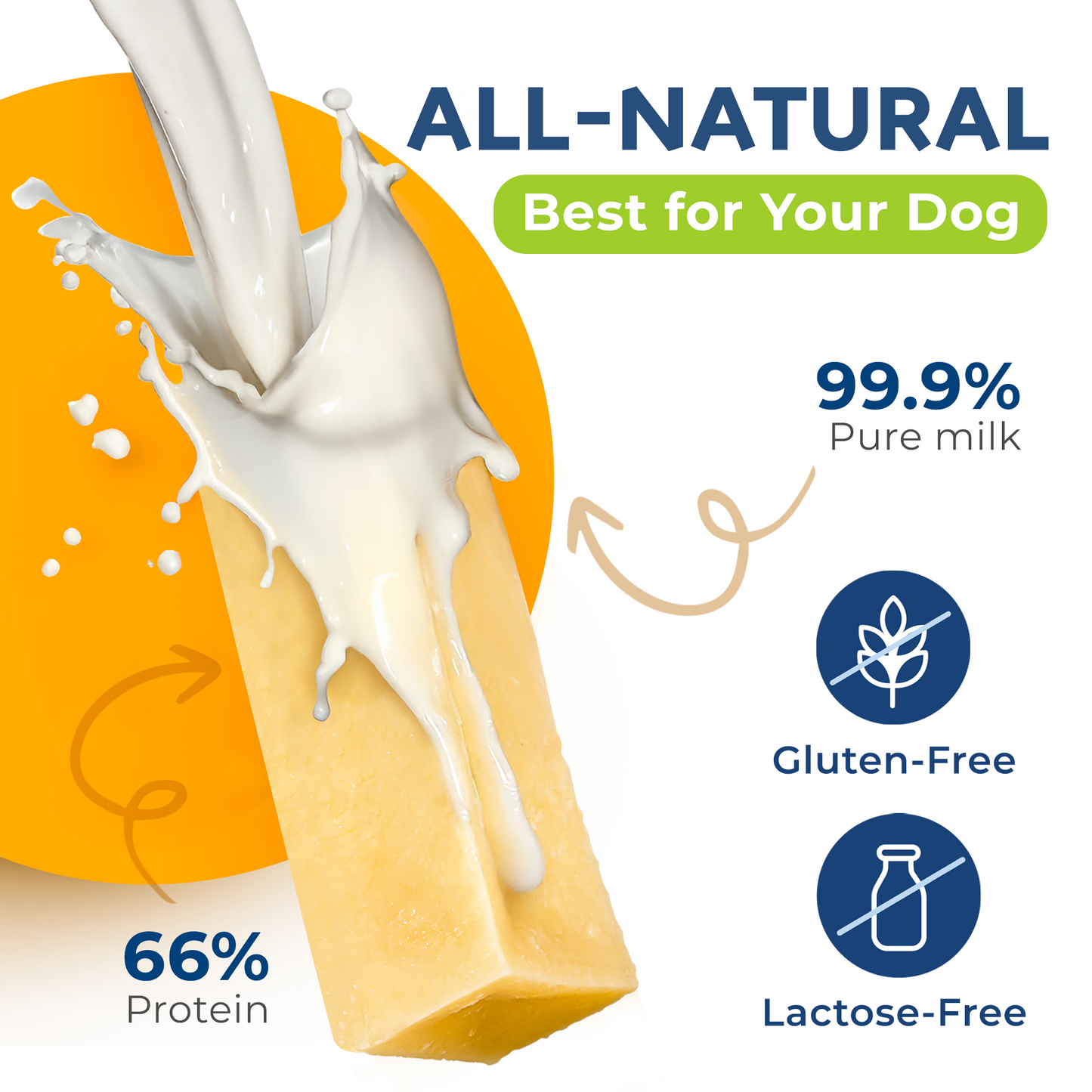 Masticables de queso natural CHEWSTER para perros tamaño XXL